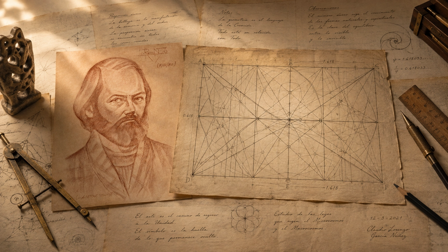 Dibujos y estudios de Claudio Lorenzo García Núñez