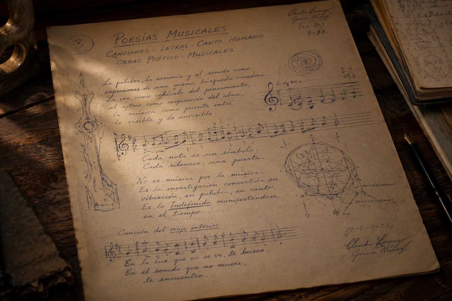 Poesías Musicales de Claudio Lorenzo García Núñez