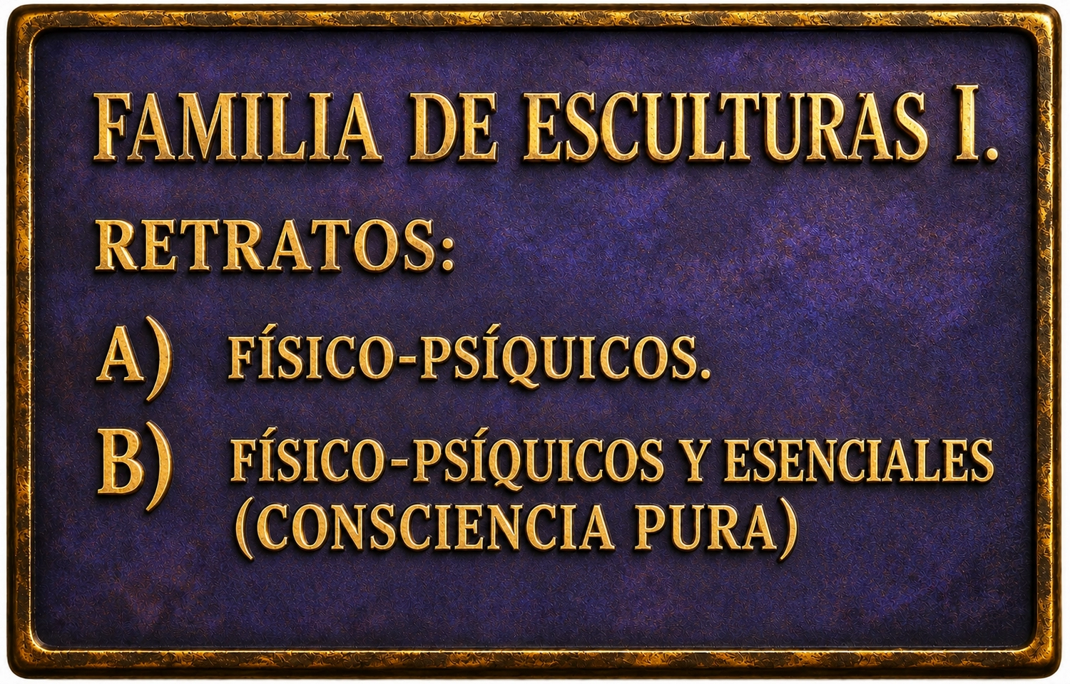 Familia de Esculturas I. Retratos